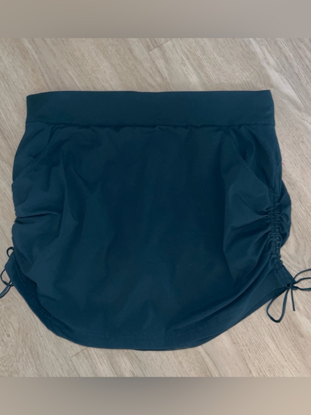 Columbia Teal Activewear Skirt with Side Drawstring Large